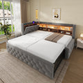 Dark Grey Velvet Storage Bed Frame – 90 × 190 cm — product view