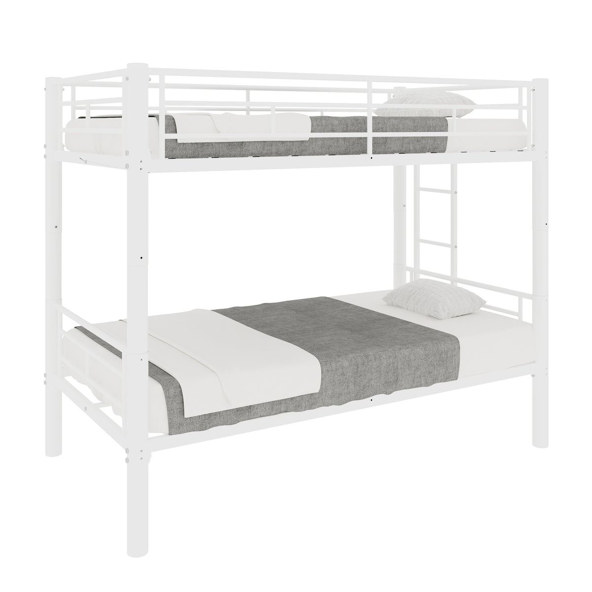 White Convertible Metal Bunk Bed – 90 × 190 cm — detail 13