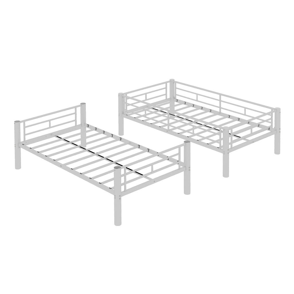 White Convertible Metal Bunk Bed – 90 × 190 cm — detail 24