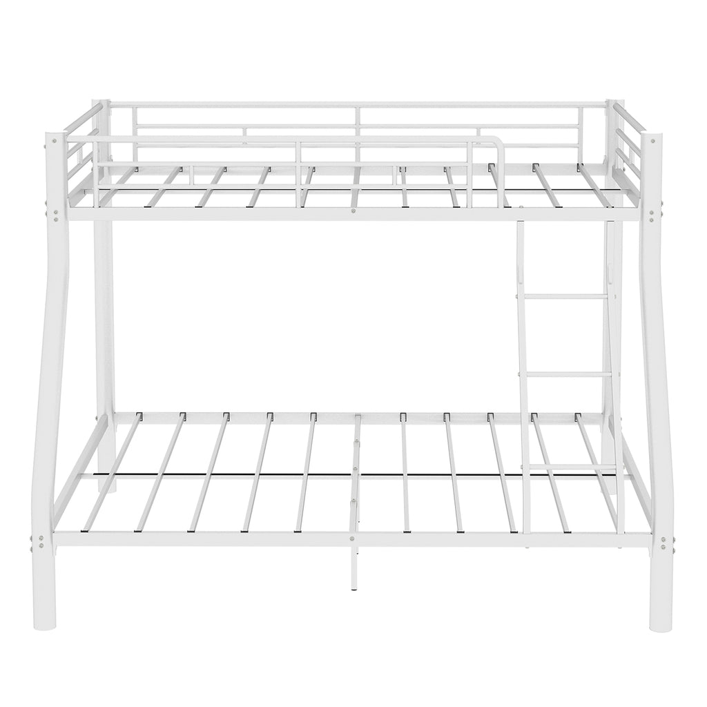 White Metal Bunk Bed – Single over Double — detail 13