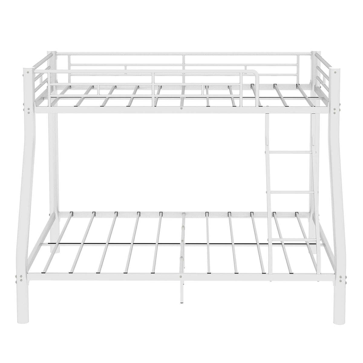 White Metal Bunk Bed – Single over Double — detail 13