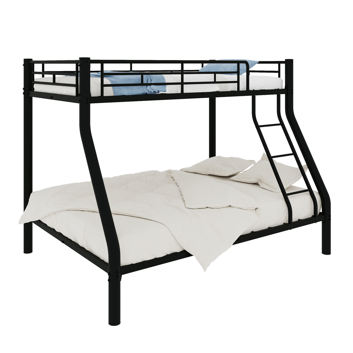 Black Metal Bunk Bed – Single over Double — detail 11