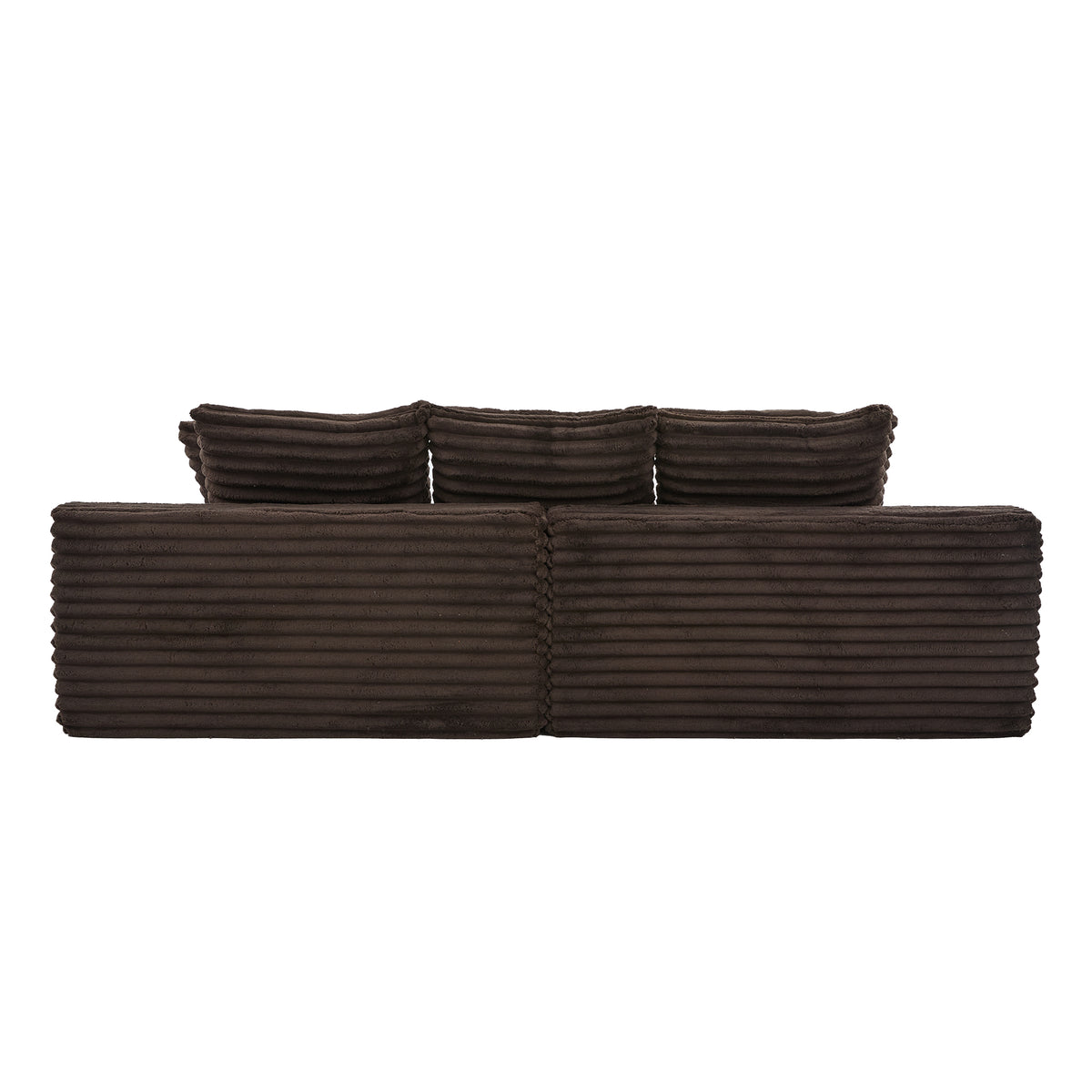Coffee Corduroy Sofa Bed — detail 24