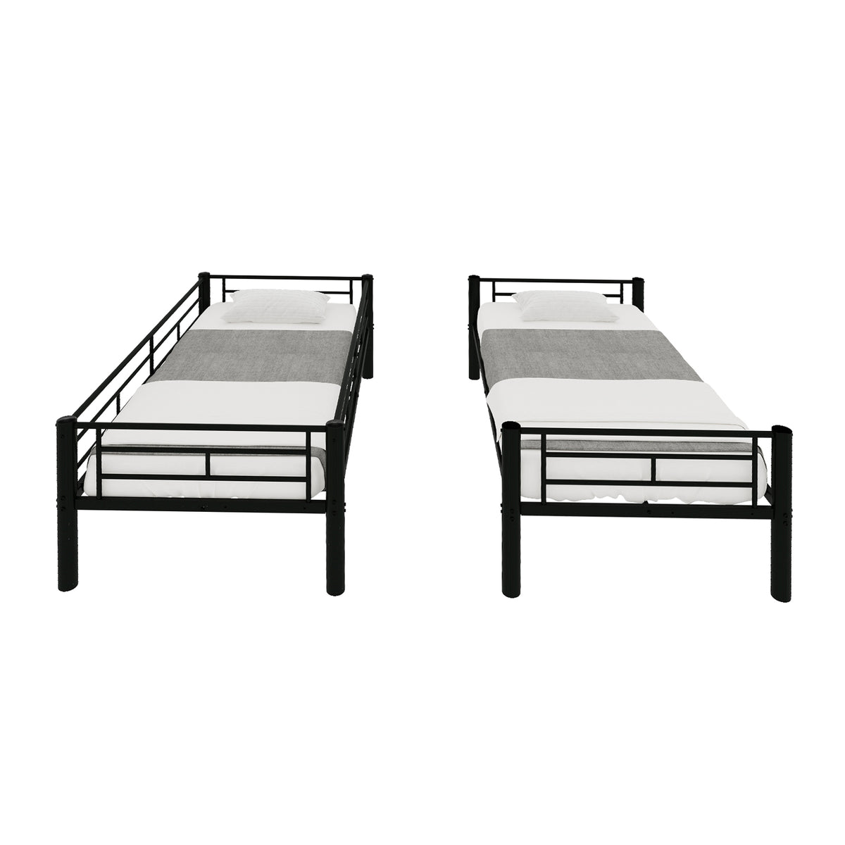 Black Convertible Metal Bunk Bed – 90 × 190 cm — detail 17