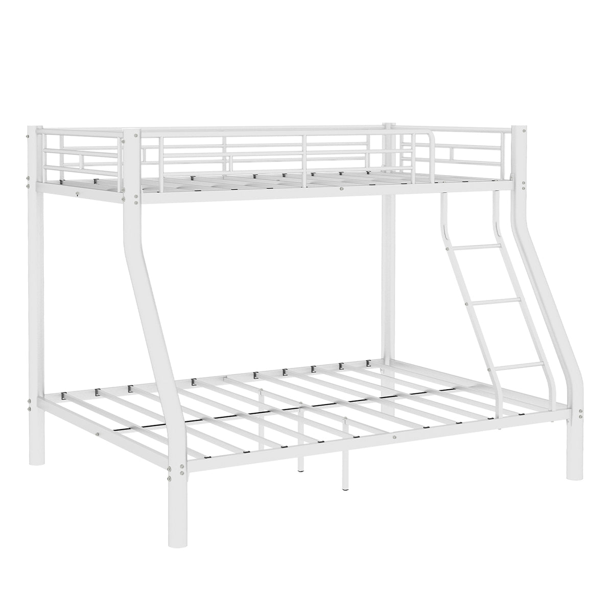 White Metal Bunk Bed – Single over Double — detail 14