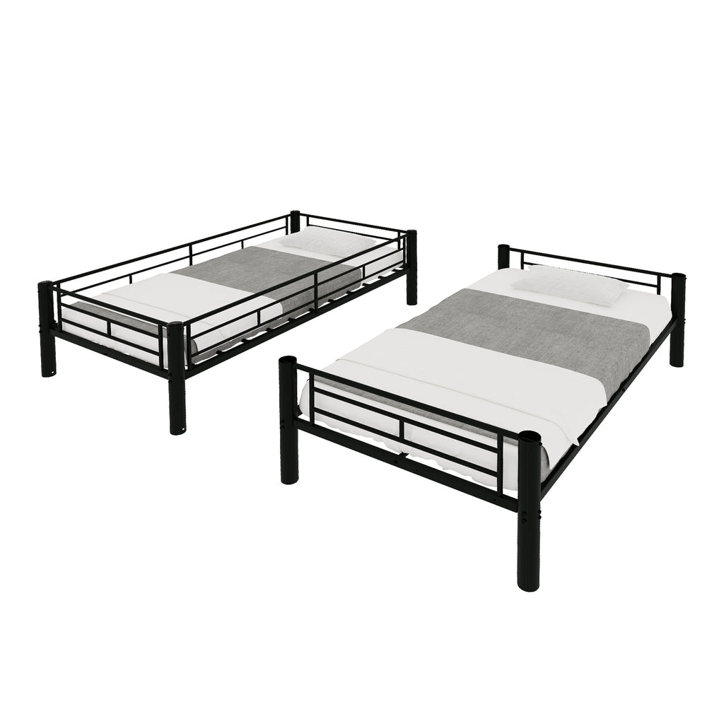 Black Convertible Metal Bunk Bed – 90 × 190 cm — detail 18