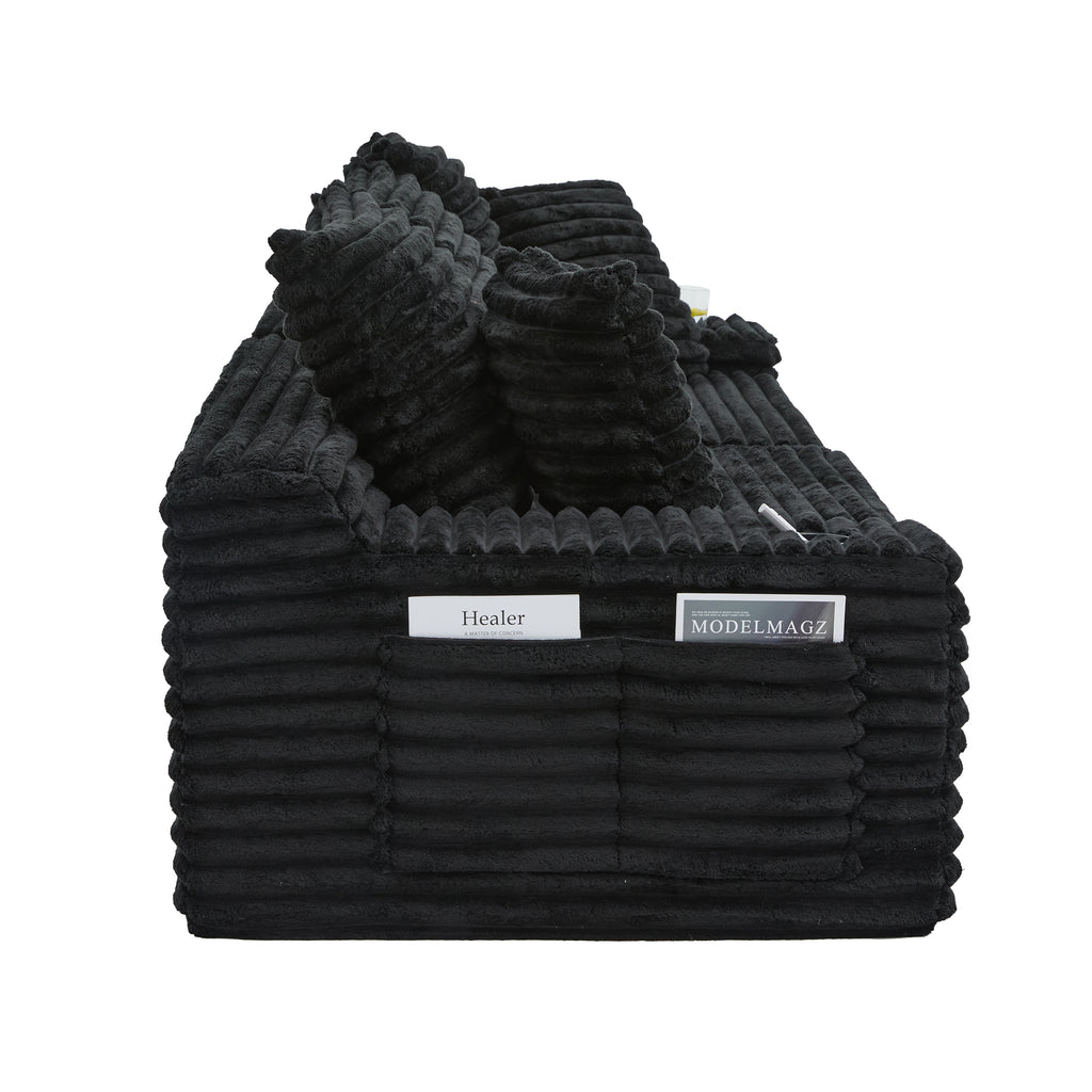 Black Corduroy Sofa Bed — detail 26