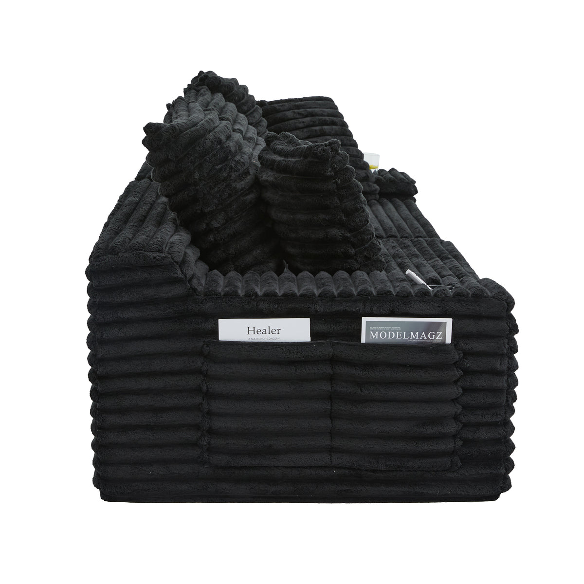 Black Corduroy Sofa Bed — detail 26