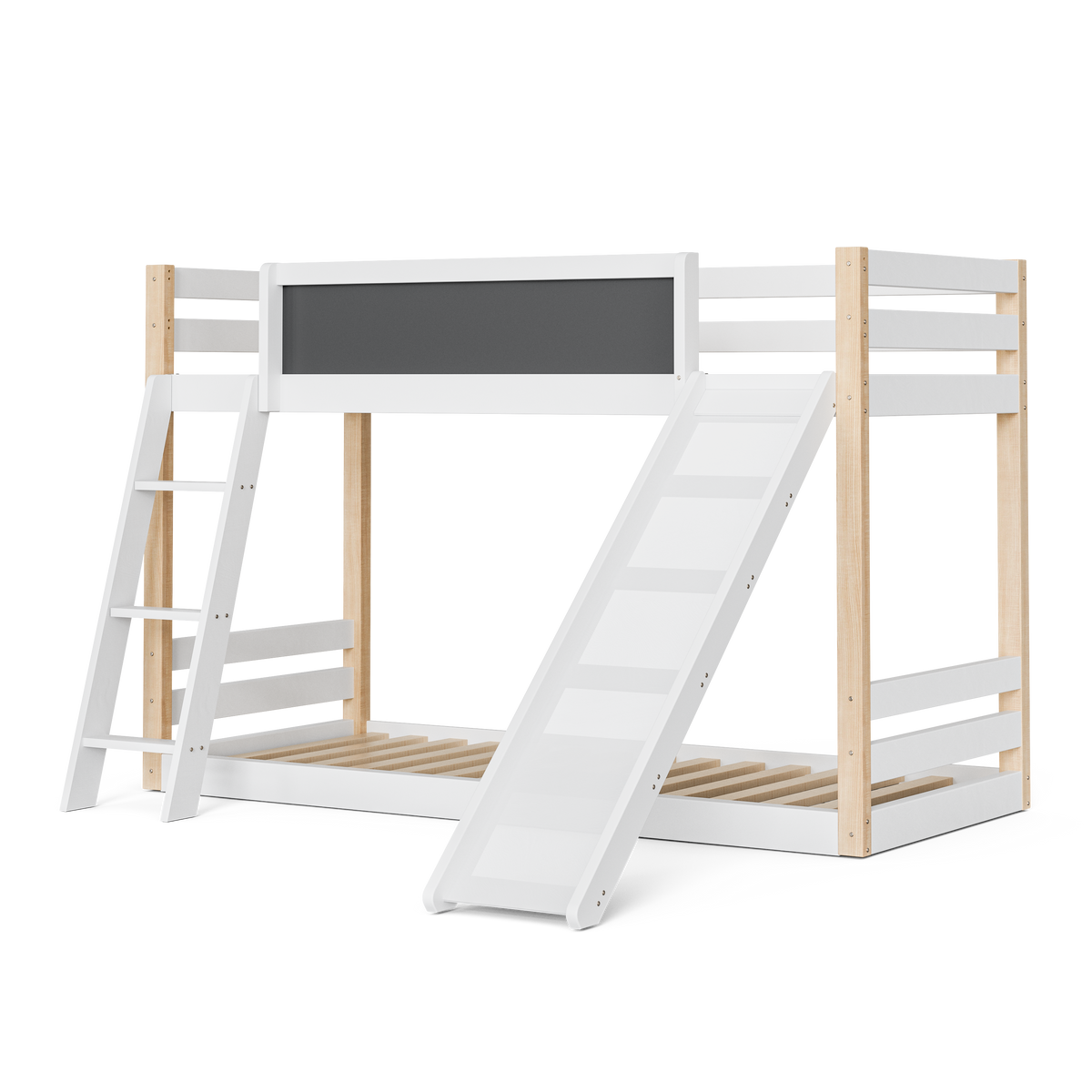Wooden High Sleeper Bed with Slide and Storage Stairs – 90 × 190 cm — detail 22