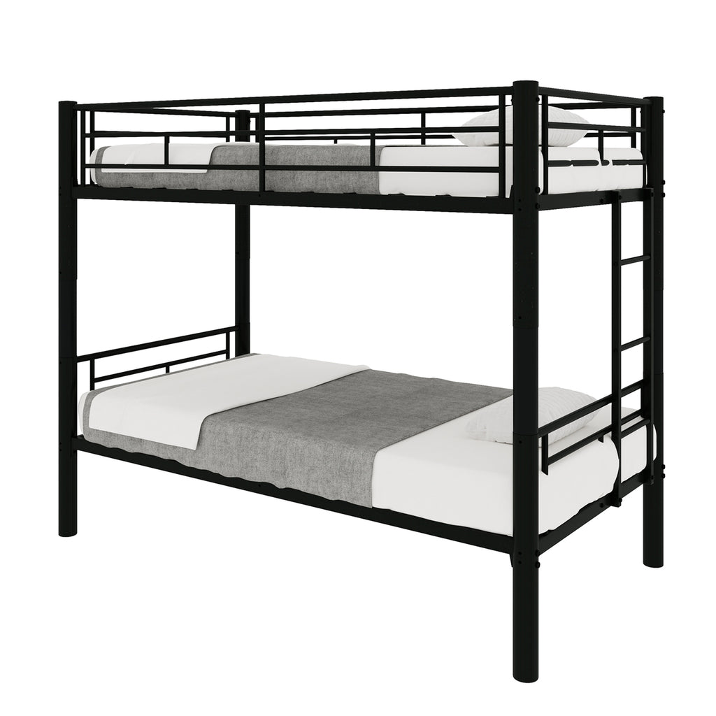 Black Convertible Metal Bunk Bed – 90 × 190 cm — detail 15