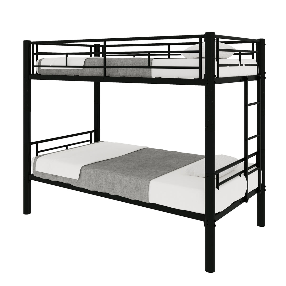 Black Convertible Metal Bunk Bed – 90 × 190 cm — detail 15