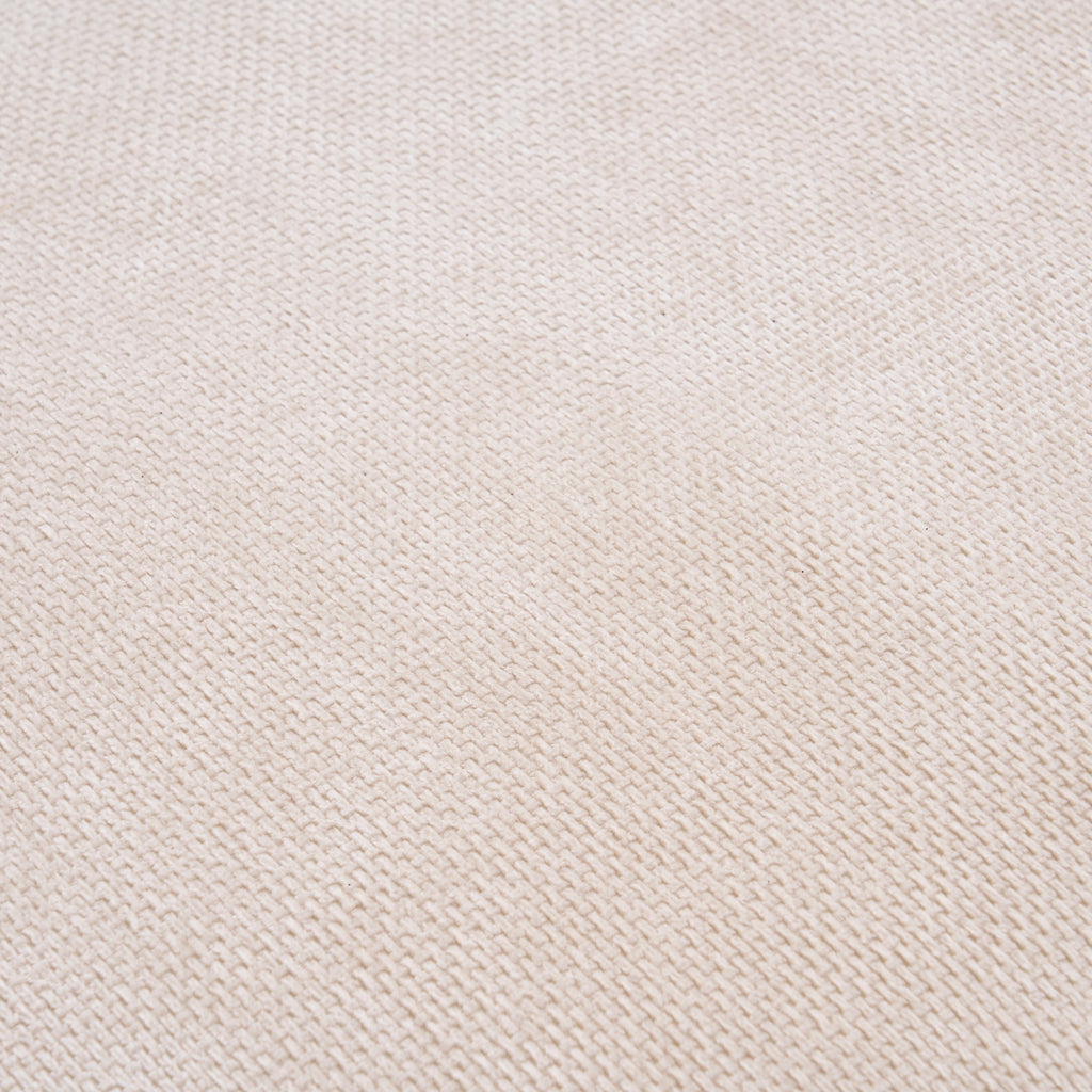 White Oversized Chenille Chaise Lounge with Pillows — detail 6