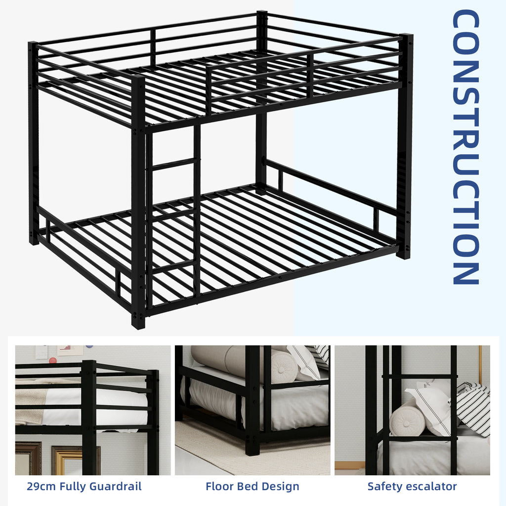 Black Metal Bunk Bed – 90 × 190 cm — detail 7