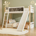 Wooden High Sleeper Bed with Slide and Storage Stairs – 90 × 190 cm — product view