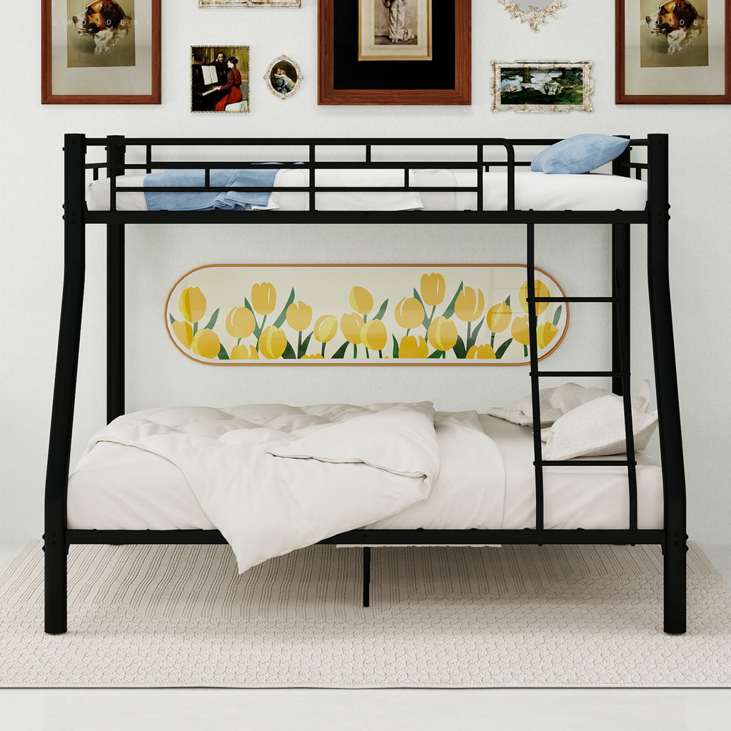 Black Metal Bunk Bed – Single over Double — detail 2