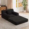 Black Corduroy Sleeper Chair — product view