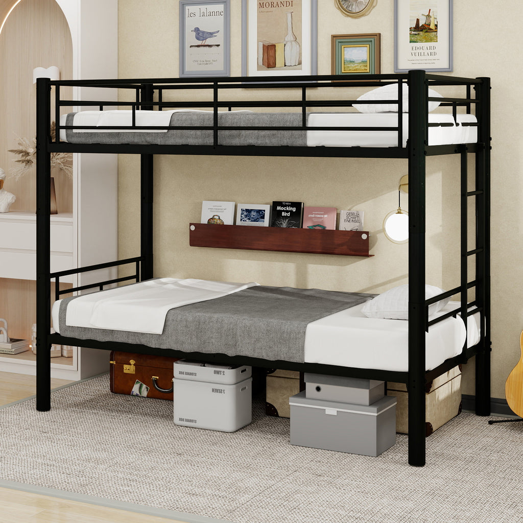Black Convertible Metal Bunk Bed – 90 × 190 cm — detail 3