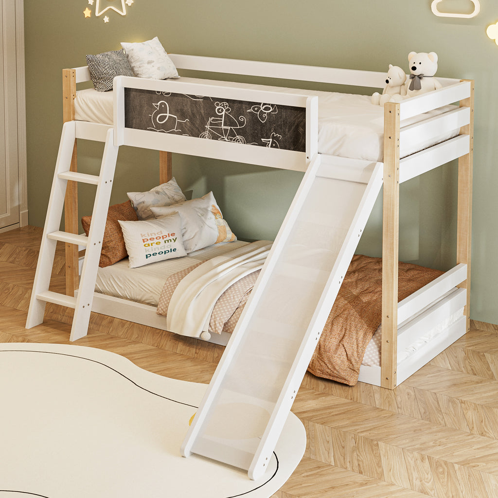 Wooden High Sleeper Bed with Slide and Storage Stairs – 90 × 190 cm — detail 3