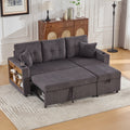Dark Grey Corduroy Sofa Bed — product view