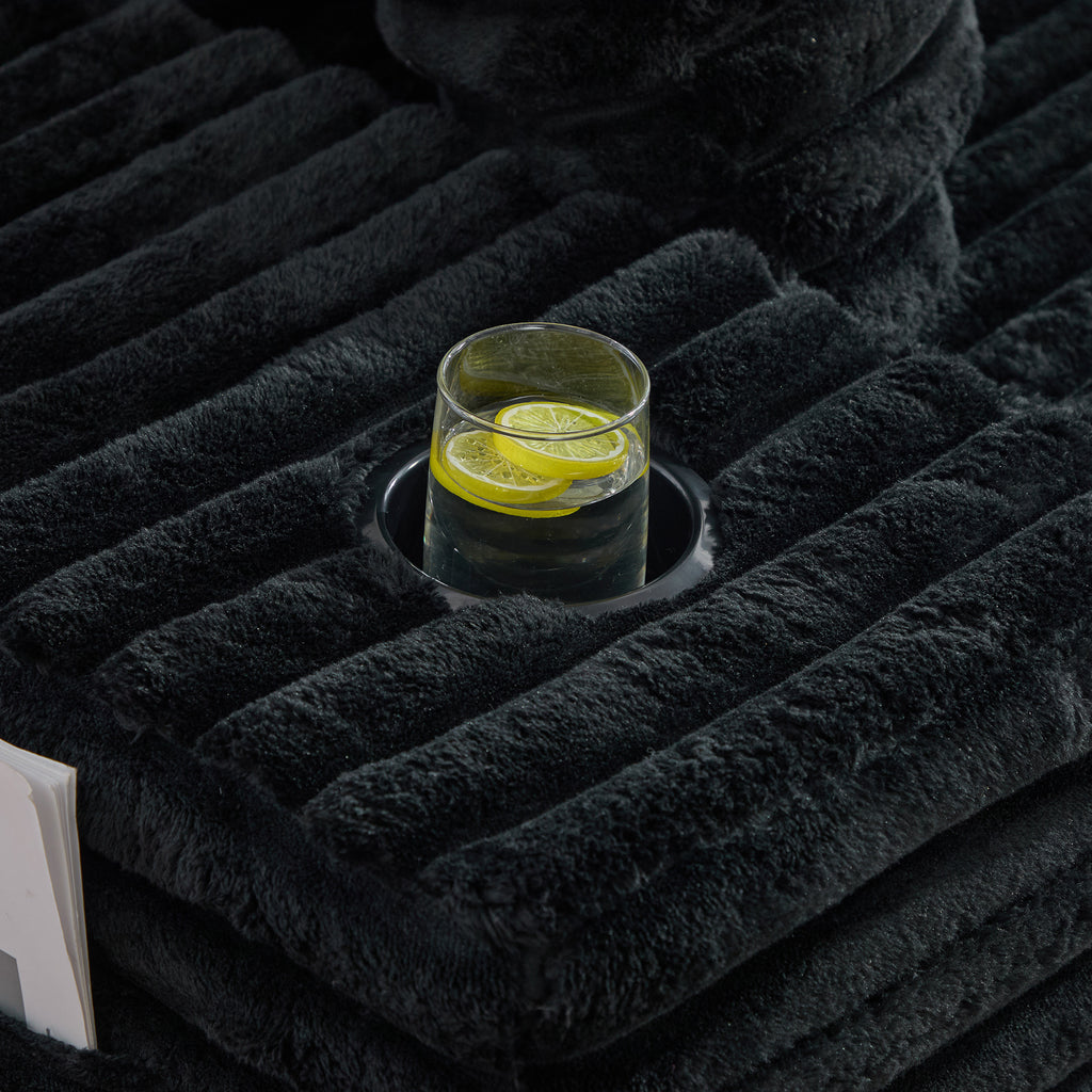 Black Corduroy Sofa Bed — detail 20