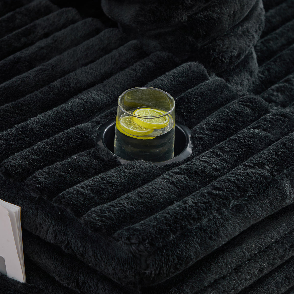 Black Corduroy Sofa Bed — detail 20