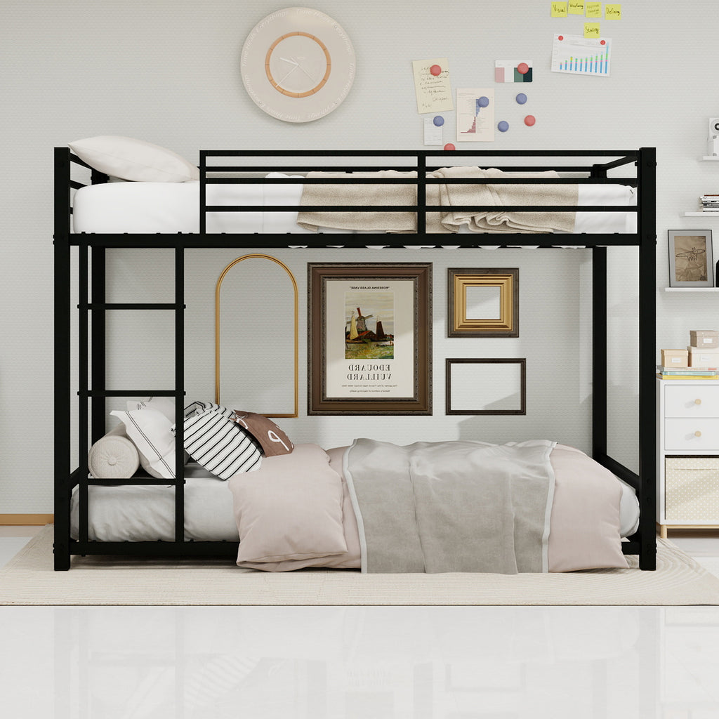 Black Metal Bunk Bed – 90 × 190 cm — detail 3