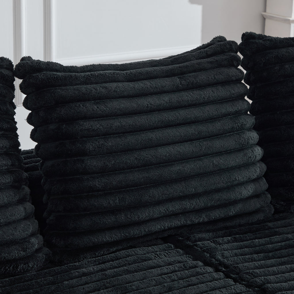 Black Corduroy Sofa Bed — detail 17