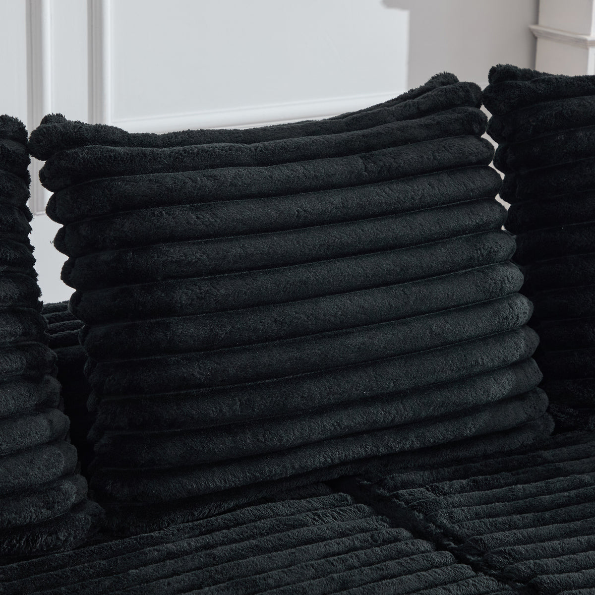 Black Corduroy Sofa Bed — detail 17