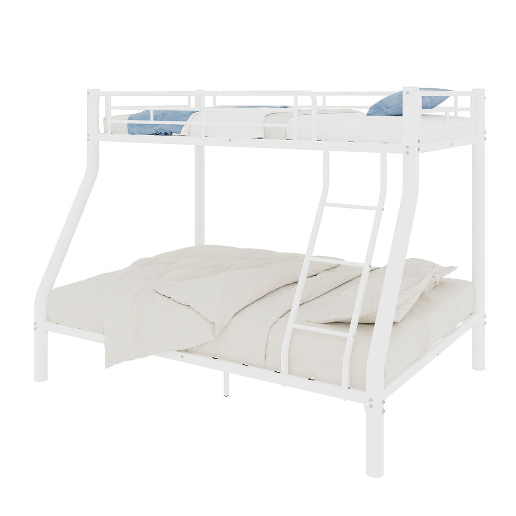 White Metal Bunk Bed – Single over Double — detail 10
