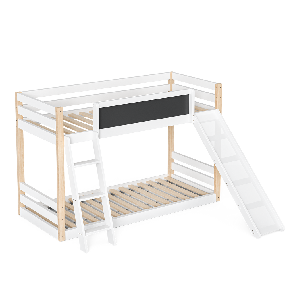 Wooden High Sleeper Bed with Slide and Storage Stairs – 90 × 190 cm — detail 21