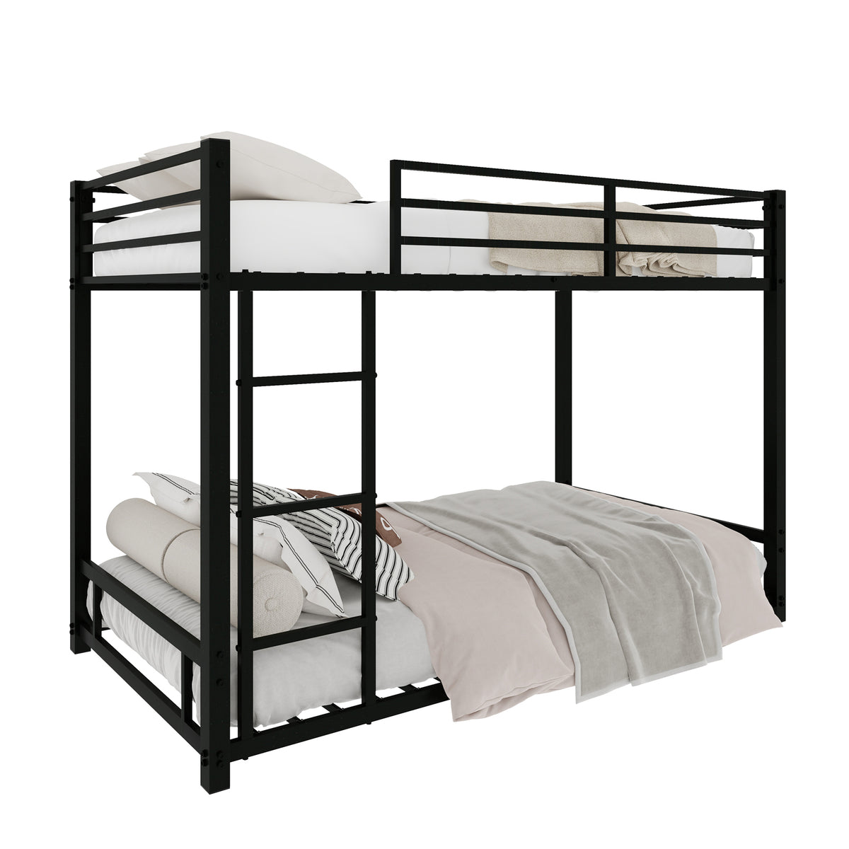 Black Metal Bunk Bed – 90 × 190 cm — detail 10