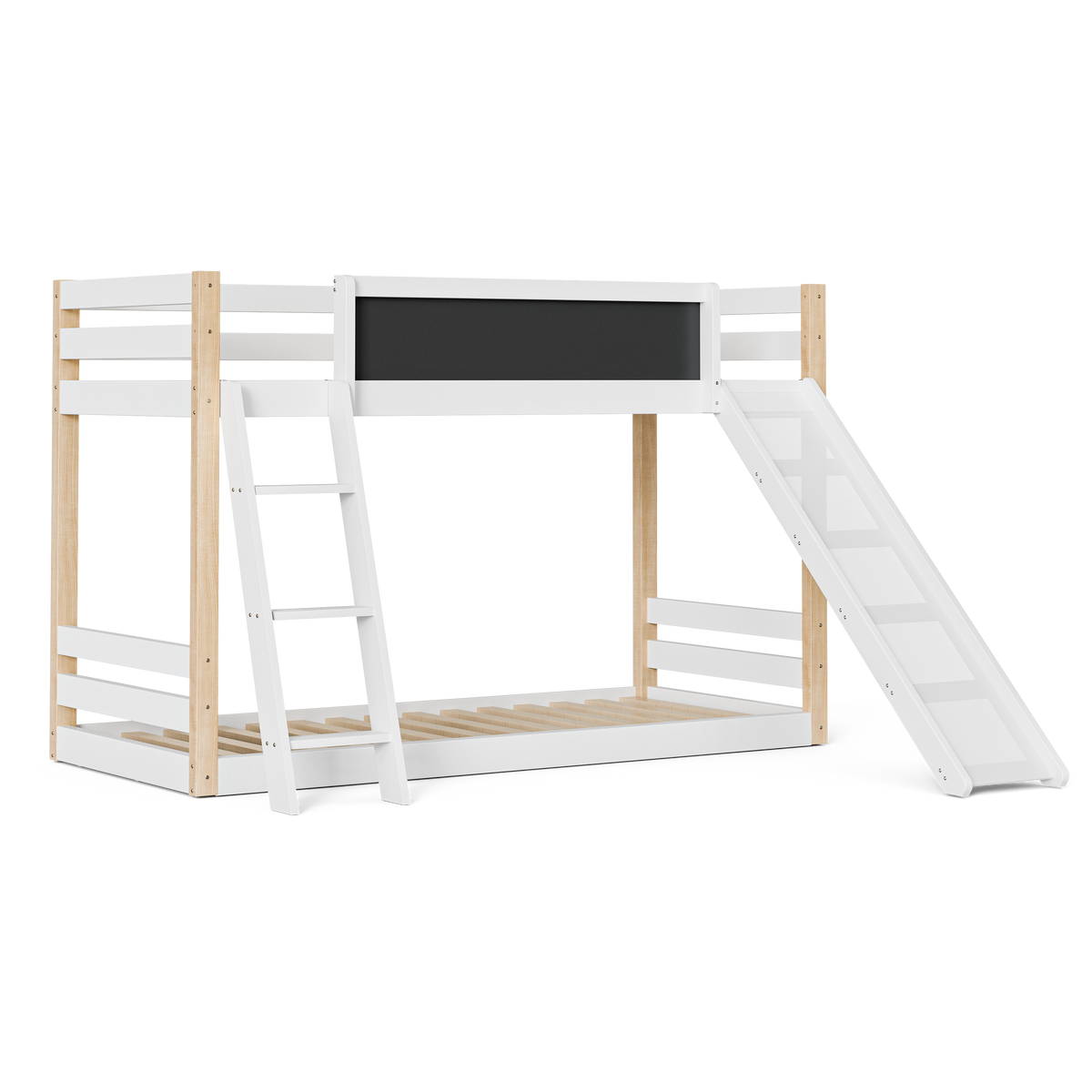 Wooden High Sleeper Bed with Slide and Storage Stairs – 90 × 190 cm — detail 20