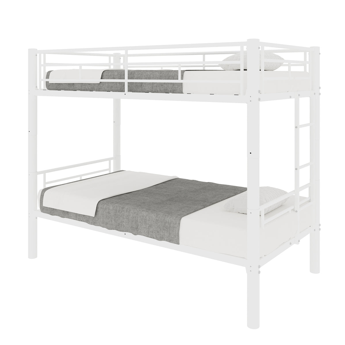 White Convertible Metal Bunk Bed – 90 × 190 cm — detail 16