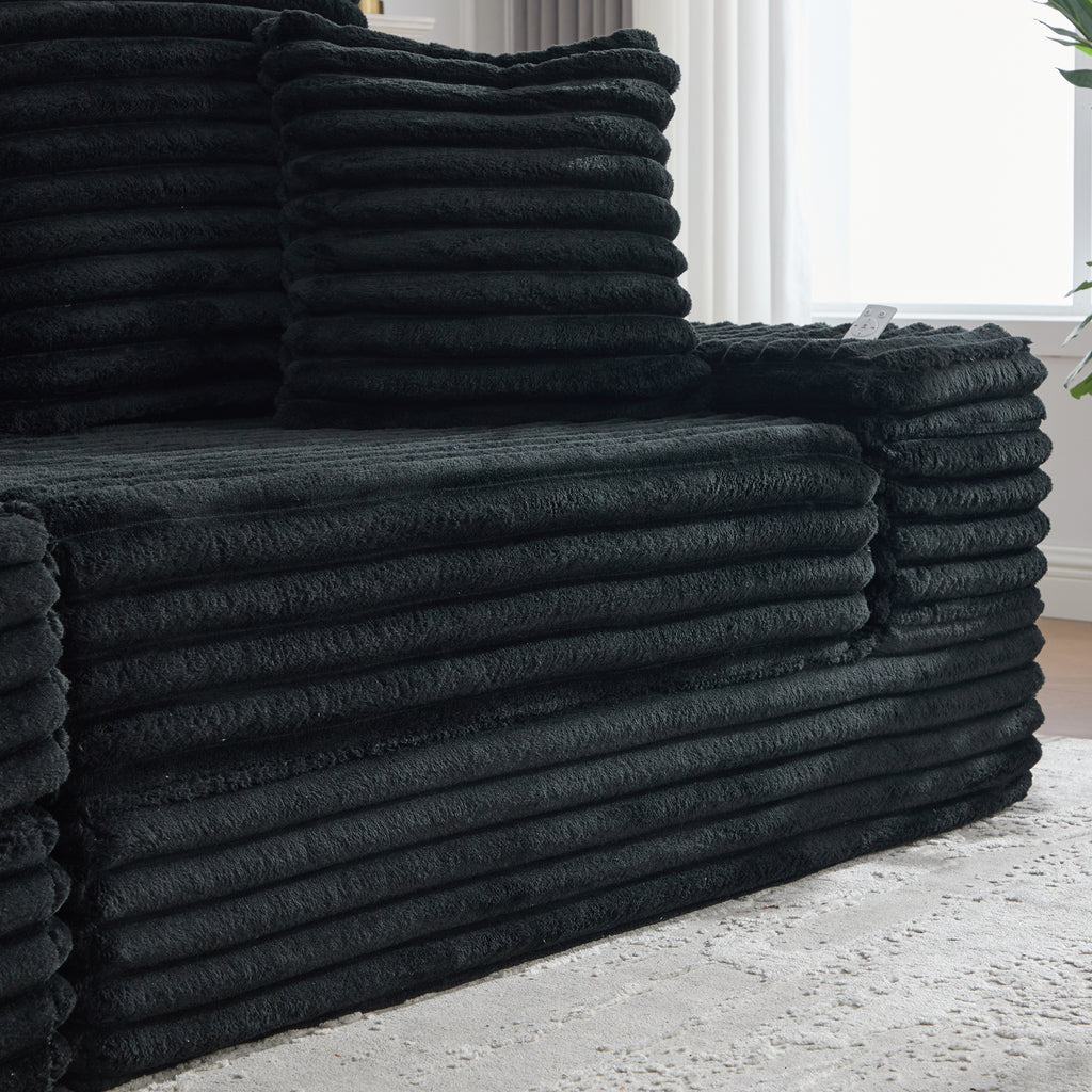 Black Corduroy Sofa Bed — detail 18