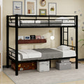 Black Convertible Metal Bunk Bed – 90 × 190 cm — product view