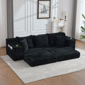 Black Corduroy Sofa Bed — product view