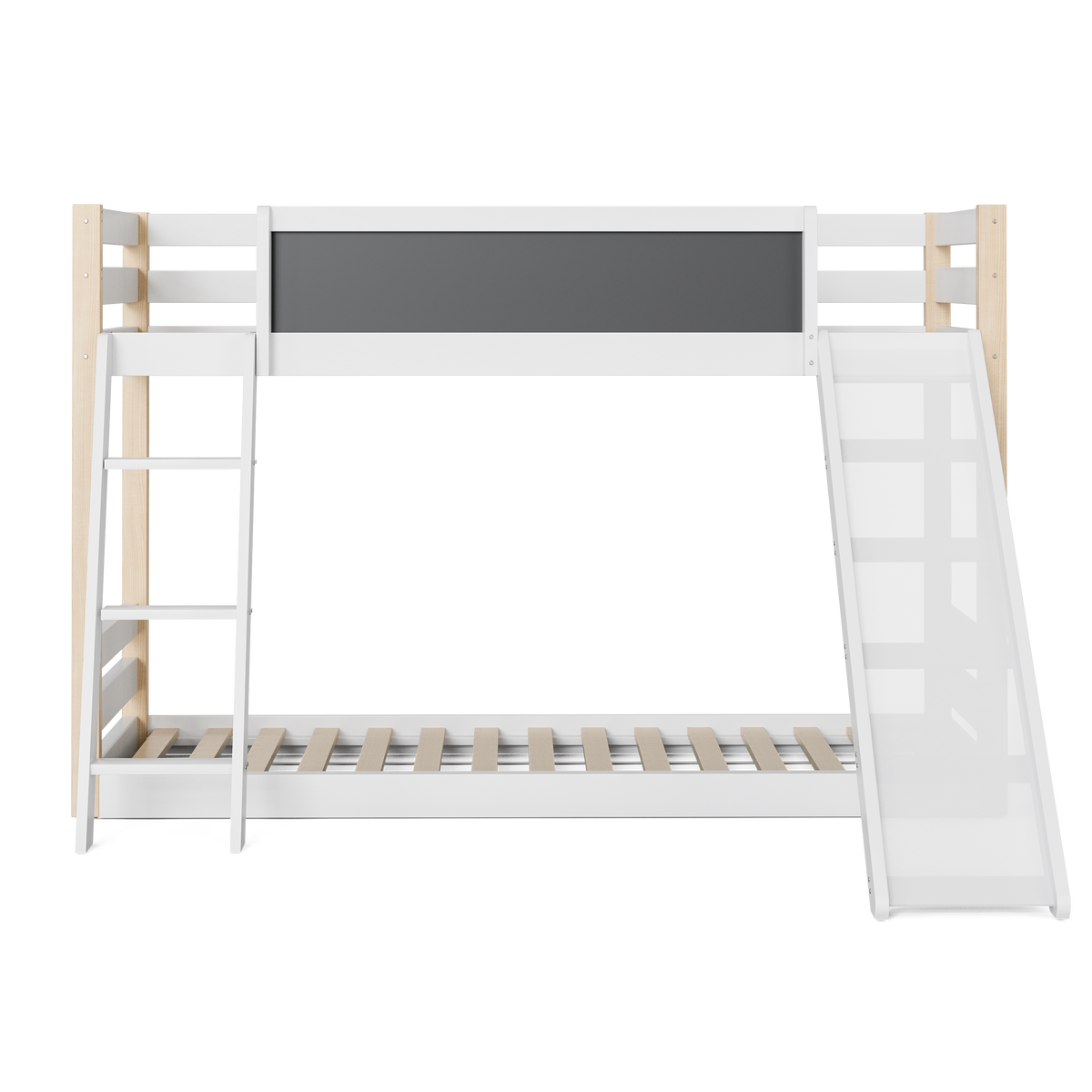 Wooden High Sleeper Bed with Slide and Storage Stairs – 90 × 190 cm — detail 19