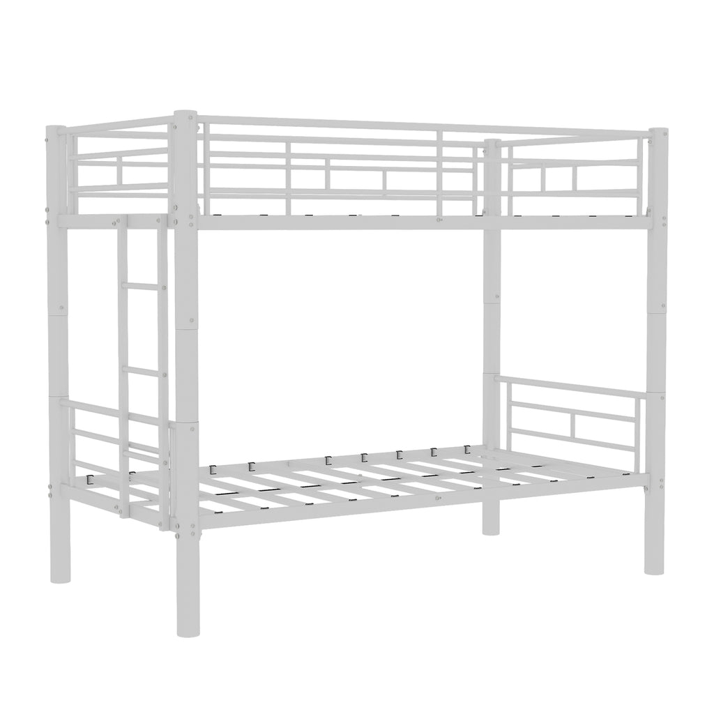 White Convertible Metal Bunk Bed – 90 × 190 cm — detail 19