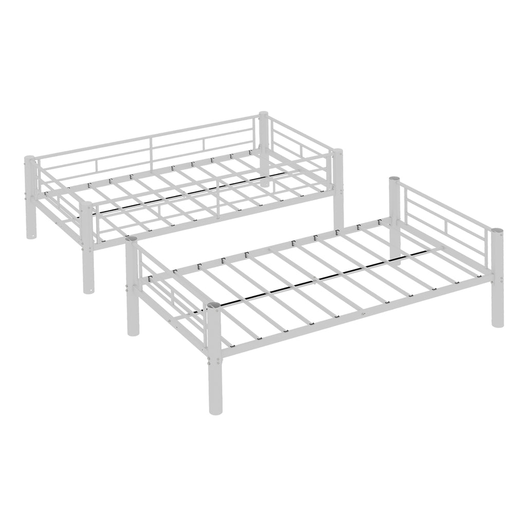 White Convertible Metal Bunk Bed – 90 × 190 cm — detail 23