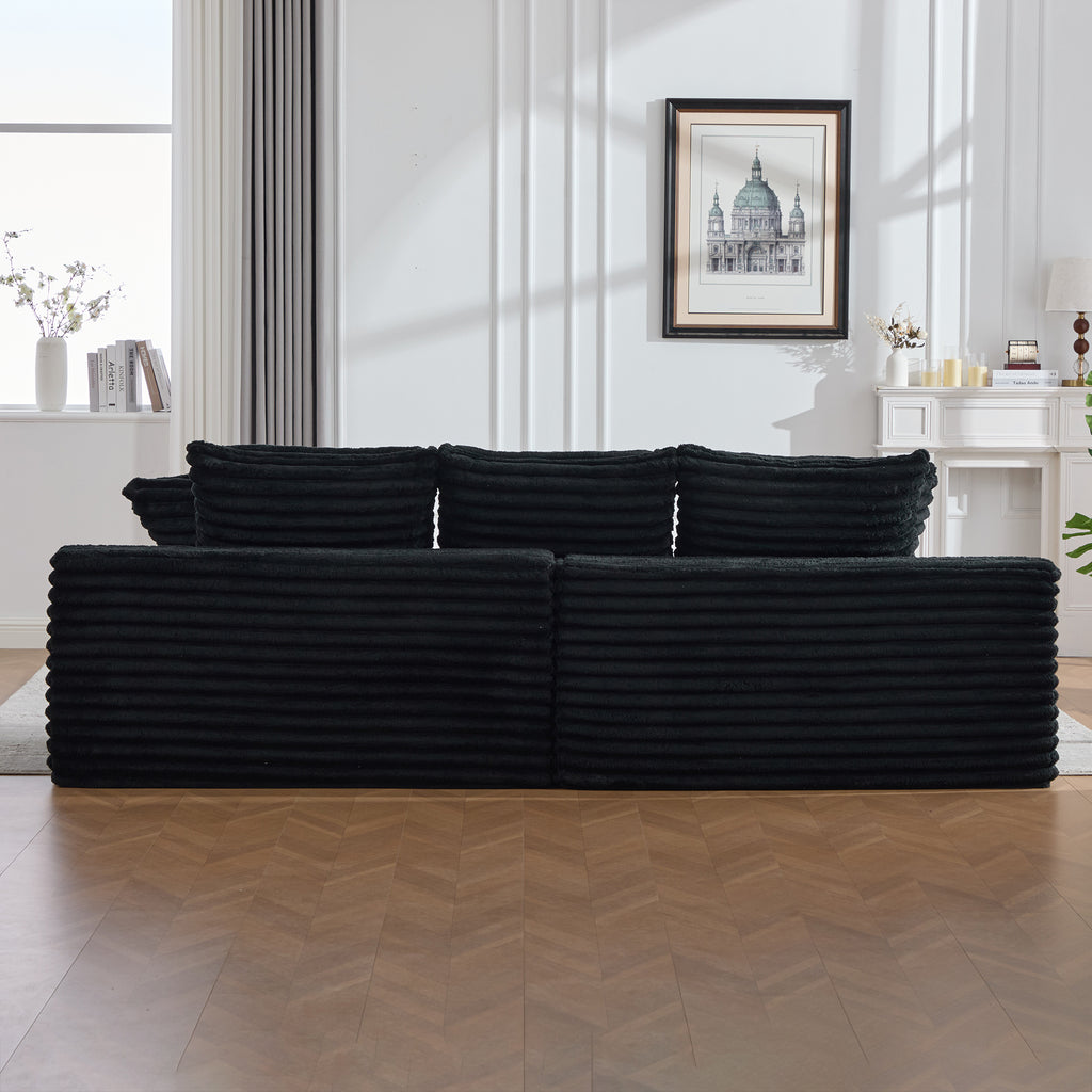 Black Corduroy Sofa Bed — detail 14