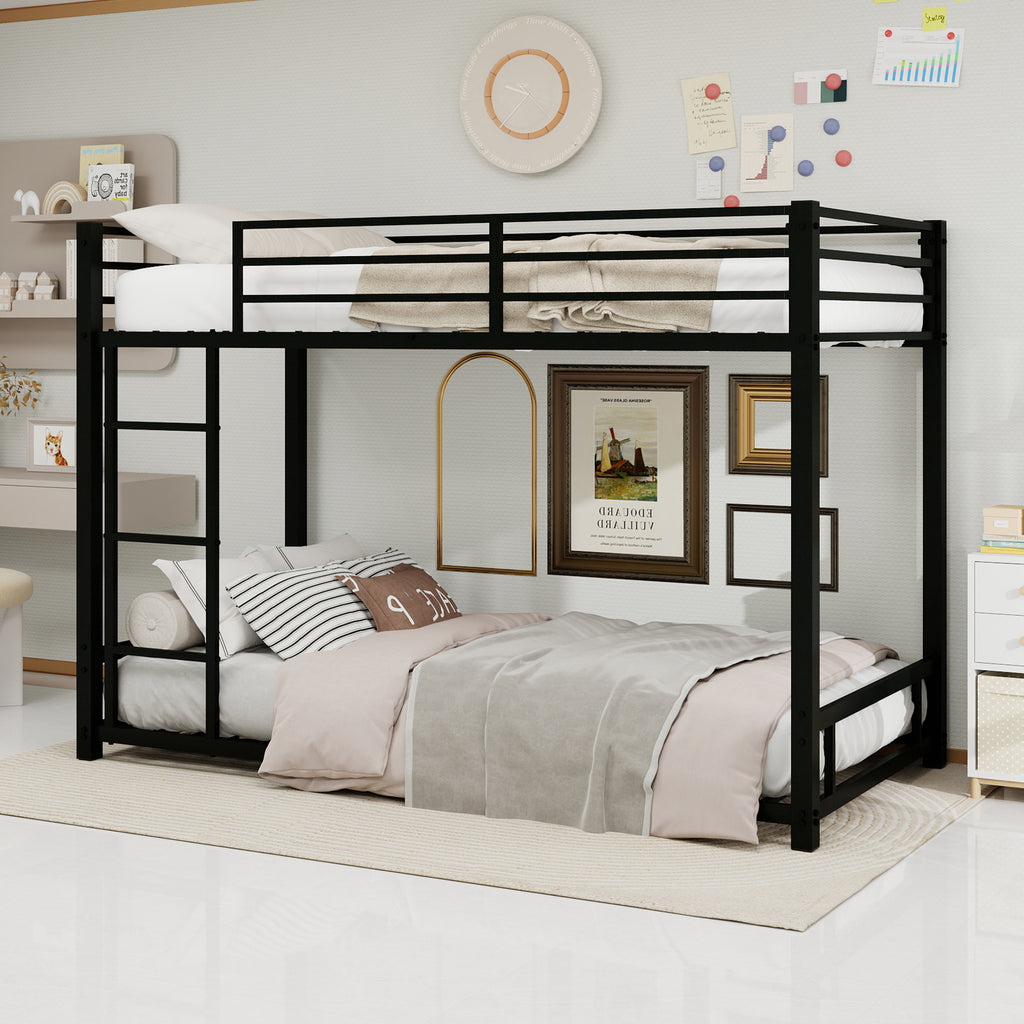 Black Metal Bunk Bed – 90 × 190 cm — detail 2