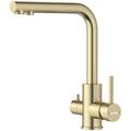 DAYONE Brushed Gold 3-Way Kitchen Mixer Tap — product view