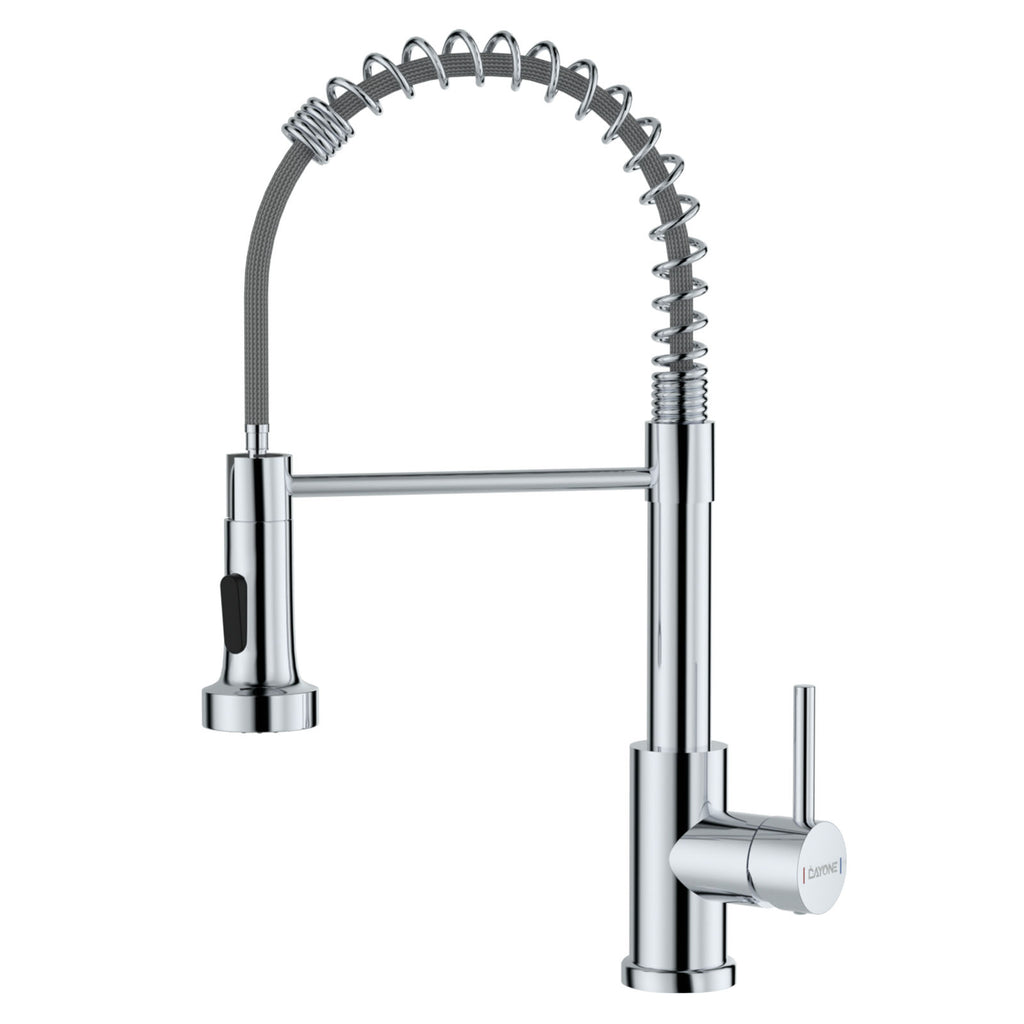 DAYONE Chrome Spring Pull-Down Kitchen Tap — product view