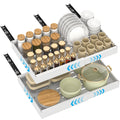 DAYONE White Adjustable Pull-Out Cabinet Organisers, Set of 2 — product view