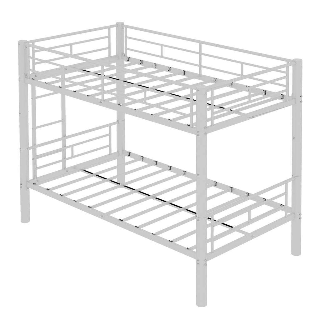 White Convertible Metal Bunk Bed – 90 × 190 cm — detail 21
