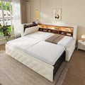 Beige Velvet Storage Bed Frame – 90 × 190 cm — product view
