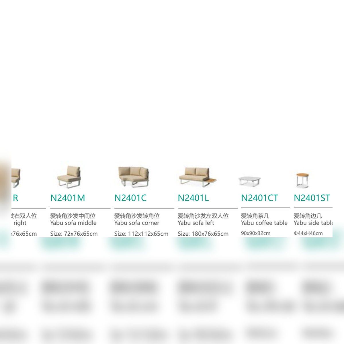 Yabu Right Modular Sofa Section